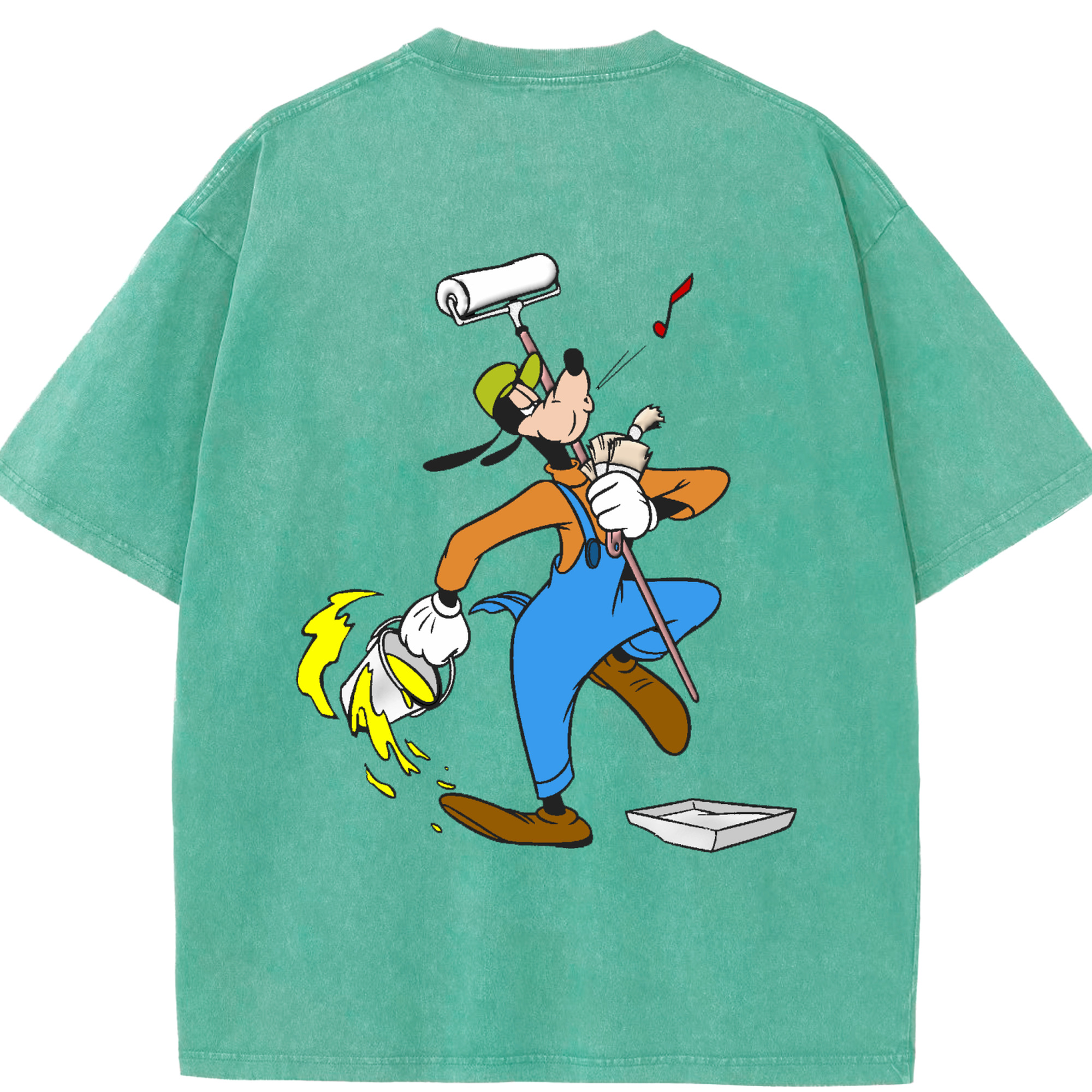 （画像用） ミッキーマウス Mickey Mouse 綿100% ヴィンテージ風 半袖Tシャツ（背面プリント）